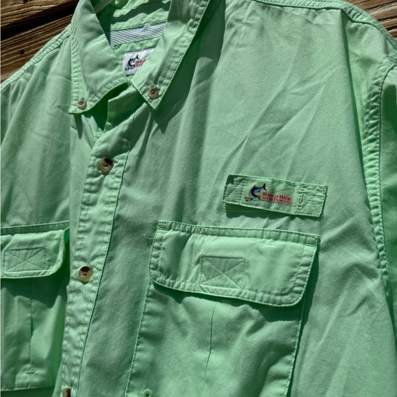 Worldwide Sportsman Fishing Shirt- Mint Green - Picture 3 of 6